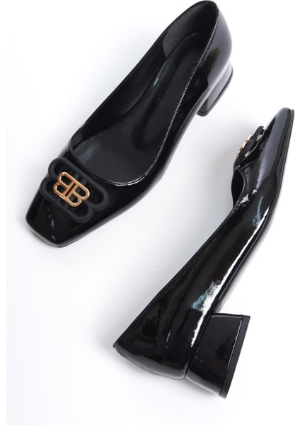 Rugan Blok Topuklu Klasik Ayakkabı modelleri