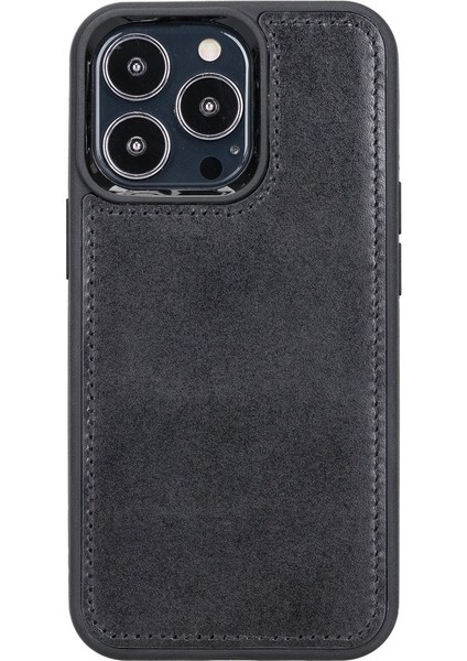 Apple iPhone 13 Pro Uyumlu Deri Cüzdanlı Kılıf Siyah fırsatları