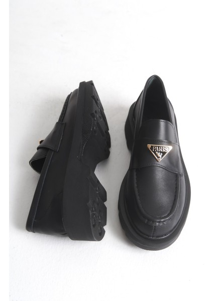 Roger Hakiki Deri Loafer Kadın Ayakkabı modelleri