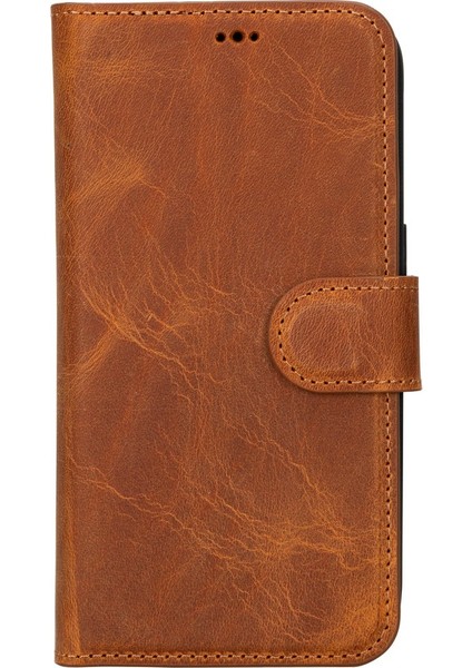 Apple iPhone 15 Pro Uyumlu Deri Cüzdanlı Kılıf Mwwn G19 Taba fırsatları