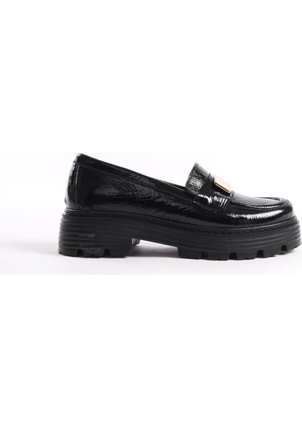 Romola Hakiki Deri Rugan Kadın Loafer Ortopedik Kaliteli fiyatları