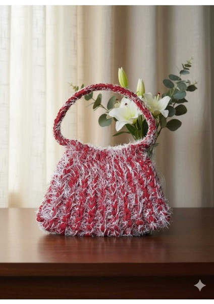 Pinterest Saçaklı + Penye Tığ Işi El Örgüsü Çanta