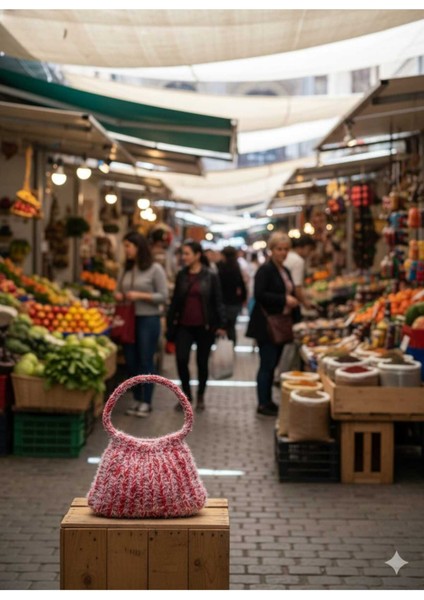 Pinterest Saçaklı + Penye Tığ Işi El Örgüsü Çanta