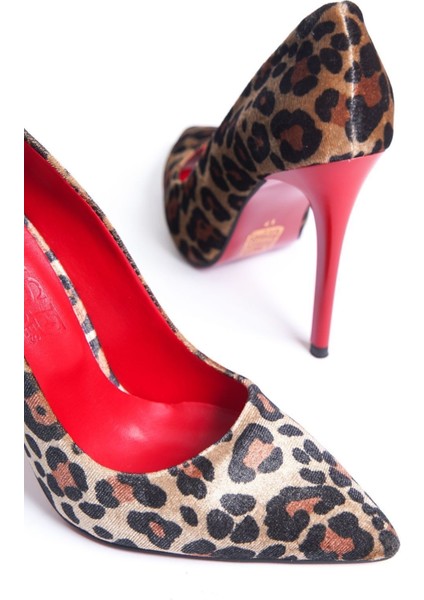Claire Kadın Leopar Desenli Stiletto