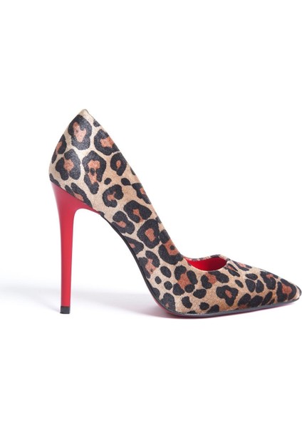 Claire Kadın Leopar Desenli Stiletto