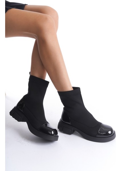 Santorini Siyah Scuba Kadın Bot