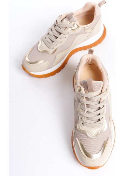 Faris Bej Gold Detaylı Yüksek Taban Sneaker modelleri