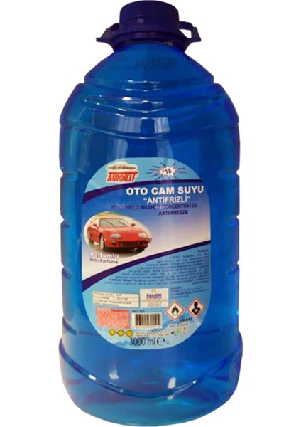 Antifrizli Oto Cam Suyu %18 3 L 4 Adet