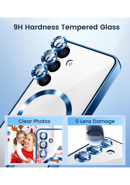 Samsung Galaxy A55 Uyumlu Magsafe Özellikli Kamera Korumalı Şeffaf Kılıf indirimleri