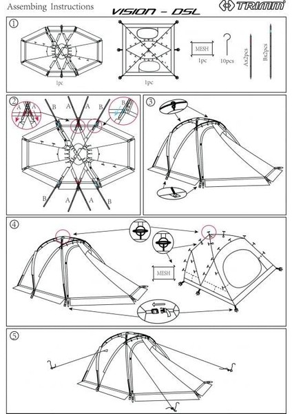 Vision-Dsl 3 Kişilik 5 Mevsim Çadır fırsatları