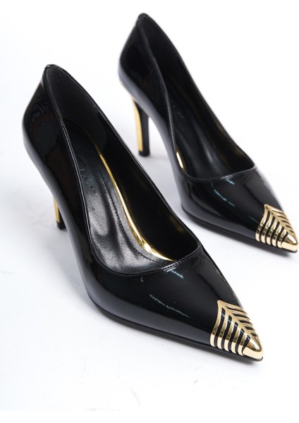 Kadın Sivri Yüksek Topuklu Rugan Stiletto Abiye Ayakkabı