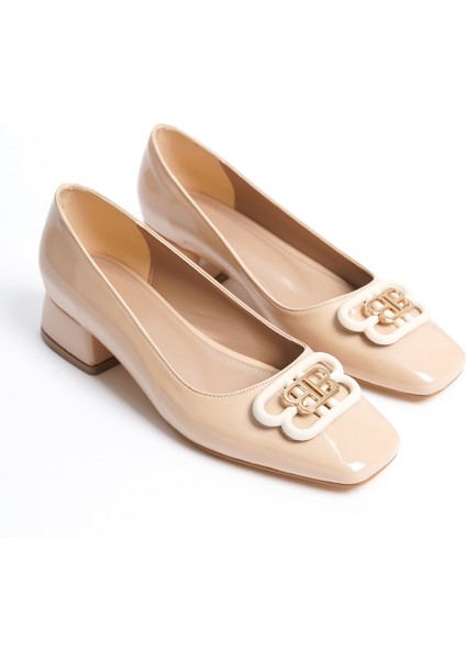 Rugan Blok Topuklu Klasik Ayakkabı