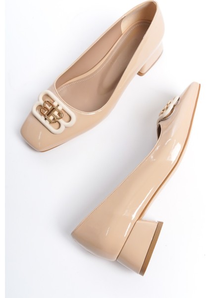 Rugan Blok Topuklu Klasik Ayakkabı modelleri