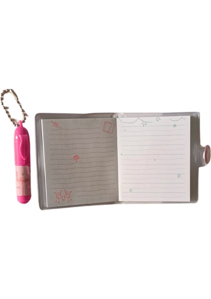 Kalemli Podifik Mini Defter - 1 Adet- Flamingo Figürlü