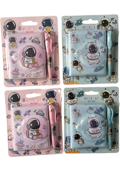 Kalemli Mini Defter 3'lü Set- Astronot Figürlü indirimleri