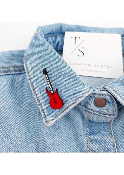 Rozet Metal Broş Yaka Okul Çantası Kıyafet Şapka Takı Aksesuar Elektronik Gitar Muzik Klips Rosette fiyatları