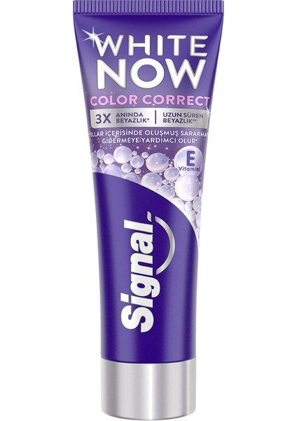 White Now Color Correct Diş Macunu 75 ml 3 Adet