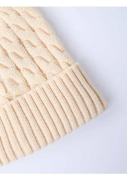 Bej Saç Örgü Desenli Bere fiyatları