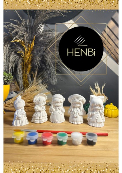 Anime Karakterleri (3d) Şeker Kızlar Taş Boyama Çocuk Gelişimi Çocuk Etkinlik Taş Boyama Seti Oyun