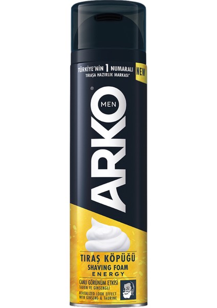 Men Energy Tıraş Köpüğü 200 ml 3 Adet