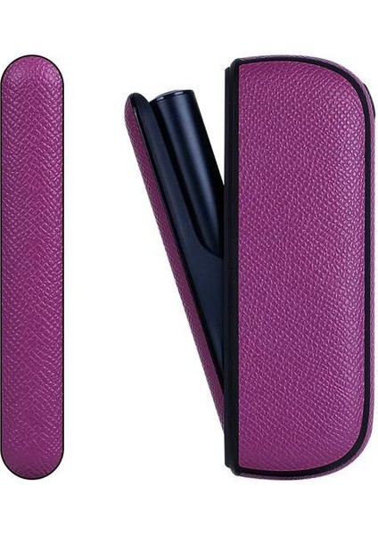 Iqos Illuma Kapaklı Kılıf Deri Mor Kılıf(Terrea Ile Çalışan Cihaza Uygundur)Sadece Kılıftır