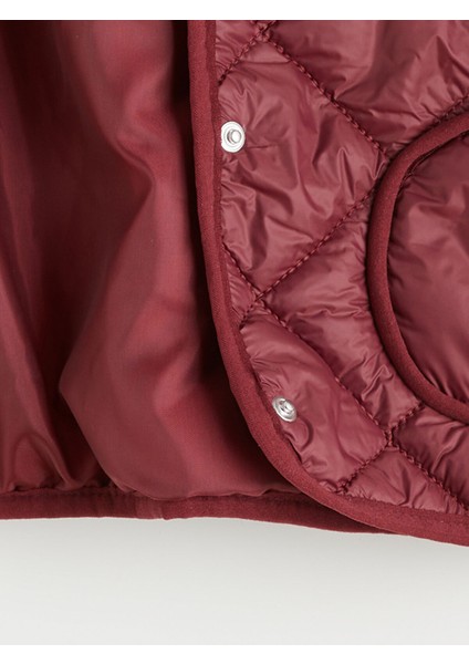 Yeni Sezon Bisiklet Yaka Kapitone Desenli Kız Çocuk Mont fiyatları