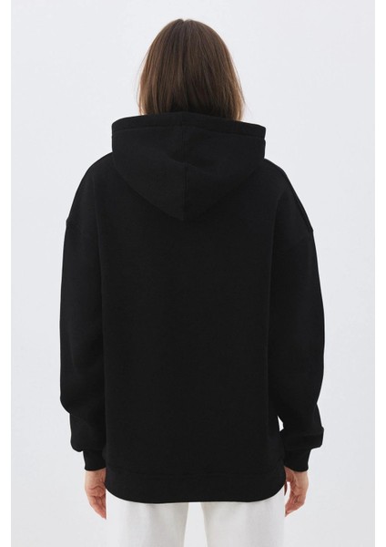 Kadın Taş Baskılı Swestshırt Oversize 3 Iplik fırsatları