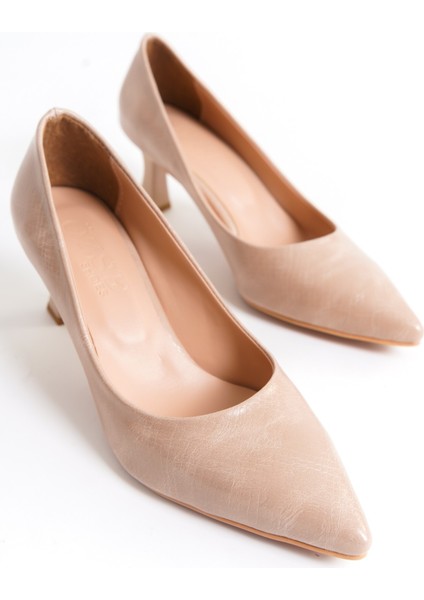 Desenli Topuklu Kadın Ayakkabı Stiletto