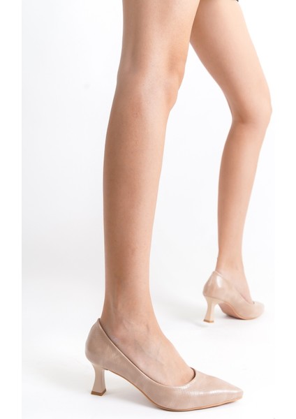 Desenli Topuklu Kadın Ayakkabı Stiletto