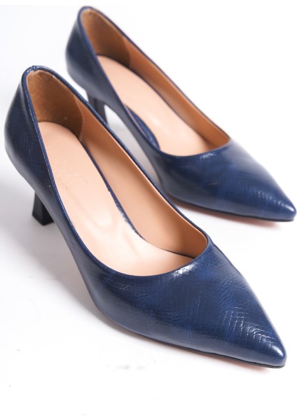 Desenli Topuklu Kadın Ayakkabı Stiletto