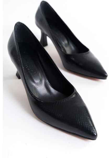 Desenli Topuklu Kadın Ayakkabı Stiletto