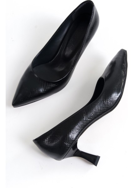 Desenli Topuklu Kadın Ayakkabı Stiletto modelleri