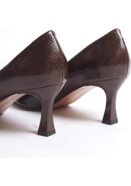 Desenli Topuklu Kadın Ayakkabı Stiletto