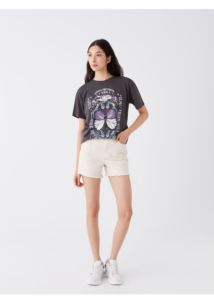 Yeni Sezon Standart Fit Kadın Jean Şort