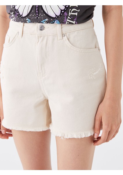 Yeni Sezon Standart Fit Kadın Jean Şort fiyatları