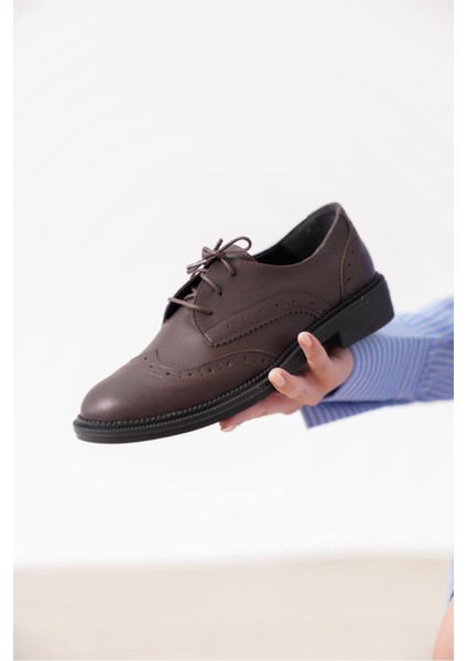 Kadın Günlük Ayakkabı - Oxford Siyah Rugan