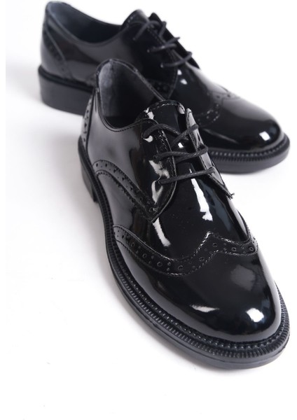 Kadın Günlük Ayakkabı - Oxford Siyah Rugan fırsatları