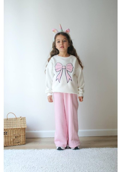 Kız Çoçuk Inci Işlemeli 2 Li Takım modelleri