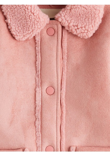 Yeni Sezon Kürk Yaka Süet Kız Çocuk Mont modelleri