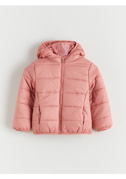 Yeni Sezon Kapüşonlu Kız Çocuk Şişme Mont