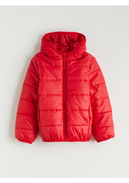 Yeni Sezon Kapüşonlu Kız Çocuk Şişme Mont