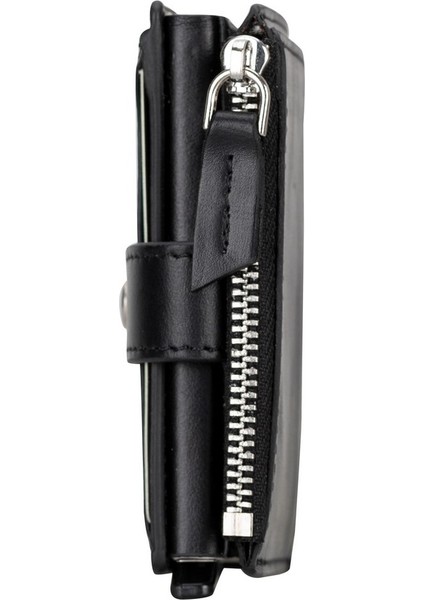 Deri Cüzdan ve Kartlık, Mekanizmalı, 10 Adet Kart Bölmeli, Siyah modelleri