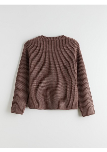 Yeni Sezon Bisiklet Yaka Kız Çocuk Triko Kazak modelleri