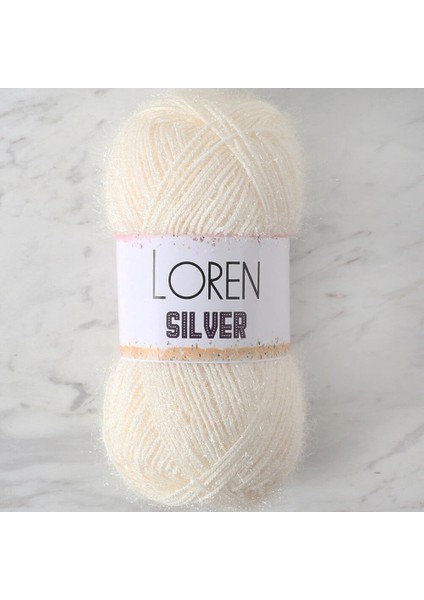 Loren Sılver Beyaz El Örgü Ipi - RS0064 - 34070