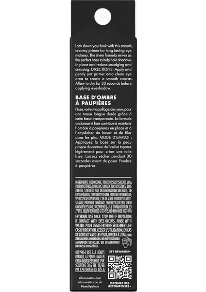El.f. Lock It Down Eyeshadow Primer Uzun Ömürlü, Renk Yoğunlaştırıcı Göz Farı Bazı fiyatları