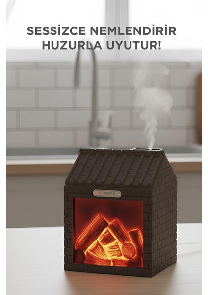 Torıma H9 Koyu Kahve Şömine Efektli 200ML Sessiz Ultrasonik House Hava Nemlendirici modelleri