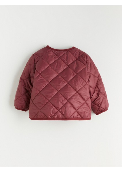 Yeni Sezon Bisiklet Yaka Kapitone Desenli Kız Çocuk Mont fırsatları