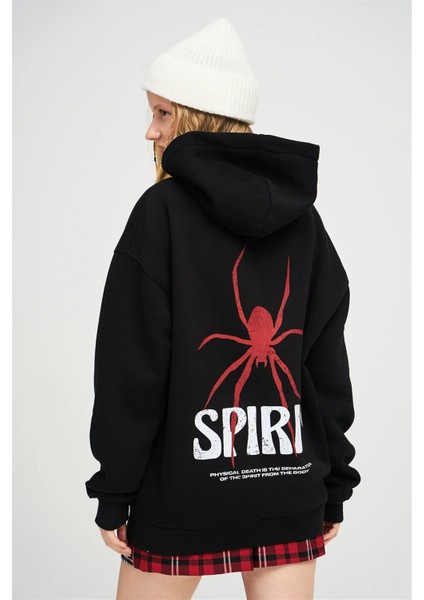 Kadın Spirit Baskılı Swestshırt Oversize 3 Iplik fiyatları