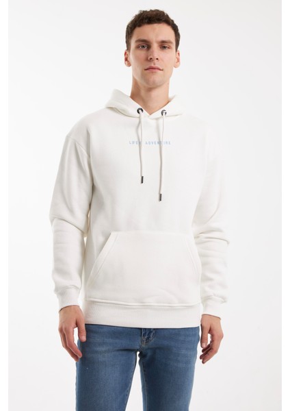 Cold Train Kırık Beyaz Hoodıe Sweatshırt