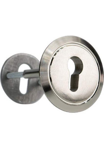 Ekstra Güvenli Ağzı Açık M10 Ayarlı Vidalı Saten Kaliteli Çelik Rozet Yeni Tip Kapılar Için